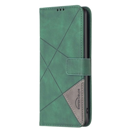 Чохол-книжка Rhombus Texture для Samsung Galaxy A14 5G - зелений