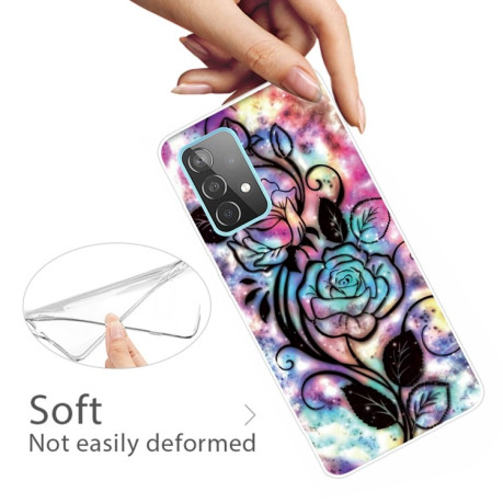 Ударозащитный чехол Painted для Samsung Galaxy A32 4G - Starry Rose