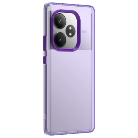Противоударный чехол Candy Series для Realme GT 6 Global - фиолетовый