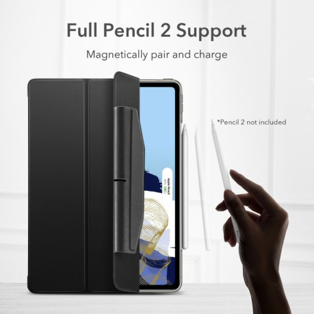 Чехол-книжка ESR Ascend с держателем для Apple Pencil на iPad Pro 11 2021 - черный