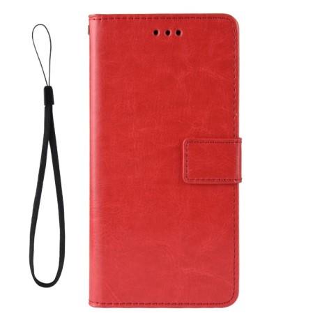 Чехол-книжка Retro Crazy Horse Texture на Xiaomi Redmi Note 10 Pro / Note 10 Pro Max - красный