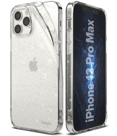 Оригінальний чохол Ringke Air на iPhone 12 Pro Max - glitter transparent