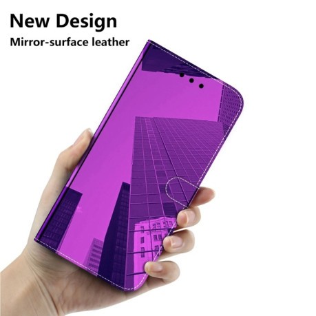 Чехол-книжка Imitated Mirror для Google Pixel 8 - фиолетовый