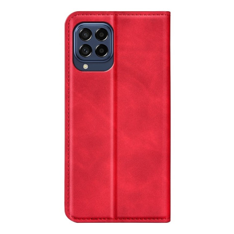 Чохол-книжка Retro-skin Business Magnetic Suction Samsung Galaxy M33 - червоний