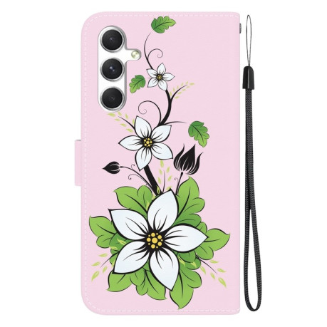Чехол-книжка Colored Drawing Series на Samsung Galaxy S25 5G - Lily