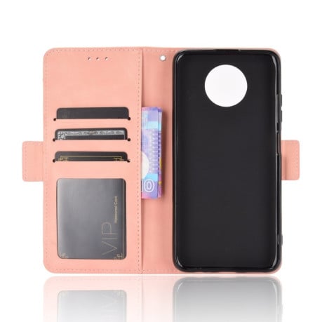 Чехол-книжка Skin Feel Calf на Xiaomi Redmi Note 9T - розовый