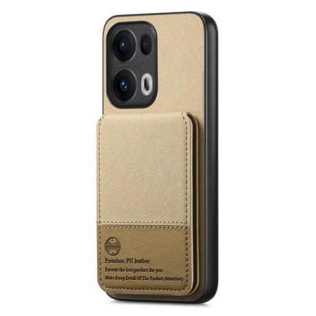 Чехол Twill Fabric Leather Vertical Flip RFID  для OPPO Reno13 Pro Global - хаки
