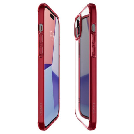 Оригінальний чохол Spigen Ultra Hybrid для iPhone 15 - Red Crystal