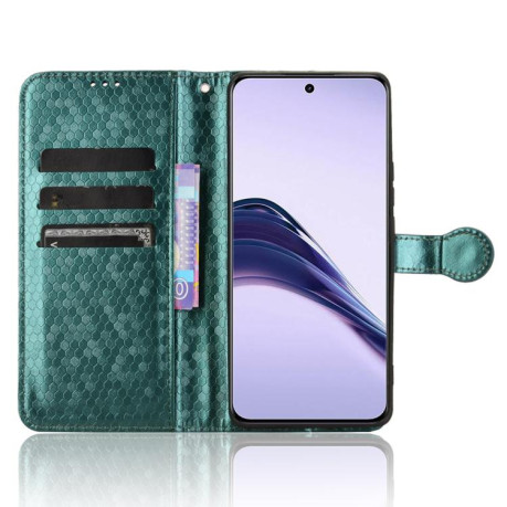 Чехол-книжка Honeycomb Dot для Realme 14 Pro Lite / 13 Pro Global - зеленый