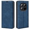 Чехол-книжка в стиле Retro мягкое покрытие Skin Feel деловой дизайн на Xiaomi Redmi Note 15 4G / 5G /Poco M8  — тёмно-синий