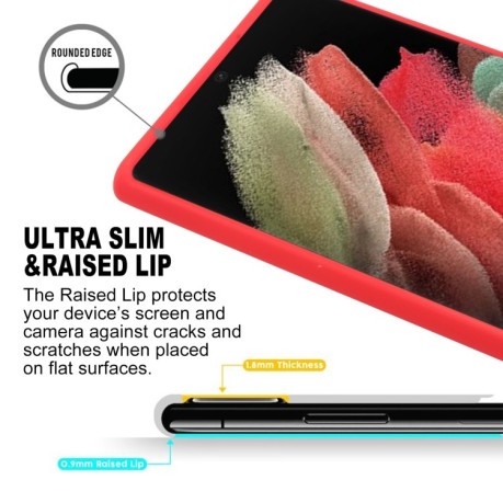 Противоударный чехол GOOSPERY SOFT FEELING для Samsung Galaxy S22 Ultra 5G - красный