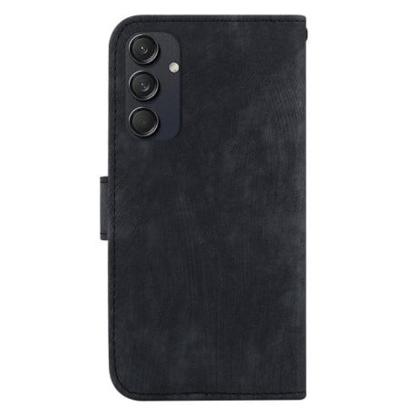 Чохол-книжка Little Tiger Embossed Leather для Samsung Galaxy M55 - чорний