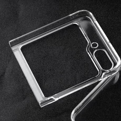 Противоударный чехол Transparent PC Protective для Samsung Galaxy Flip 5 - прозрачный