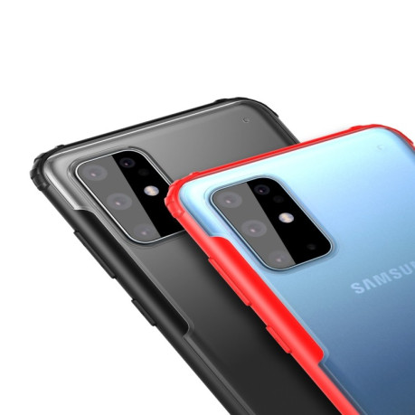 Противоударный чехол HMC Four-corner на Samsung Galaxy S20+Plus-синий