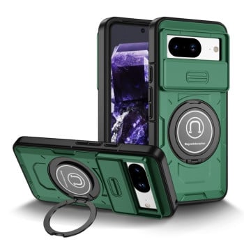 Протиударний чохол Sliding Camshield Magsafe Holder для Google Pixel 8a - зелений