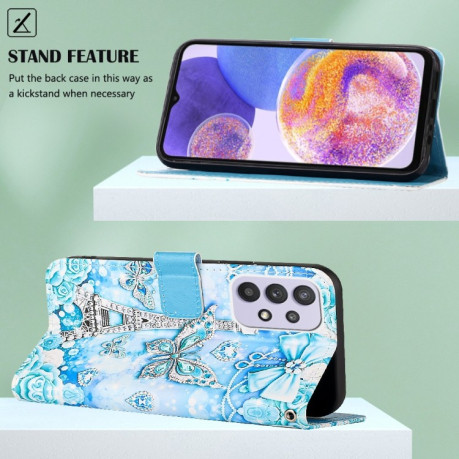 Чохол-книжка Pattern Plain Weave для Samsung Galaxy A23 4G&amp;5G / F23 - Tower Butterfly