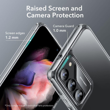 Силиконовый чехол-подставка ESR Air Shield Boost для Samsung Galaxy S23 - прозрачный