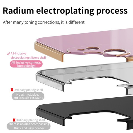 Противоударный чехол 6D Electroplating Full Coverage with Magnetic Ring для Xiaomi 12 Lite - серый