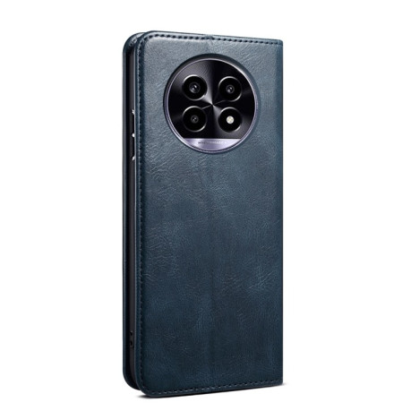 Чехол-книжка Simple Wax Crazy Horse для Realme 13 Pro 5G - синий