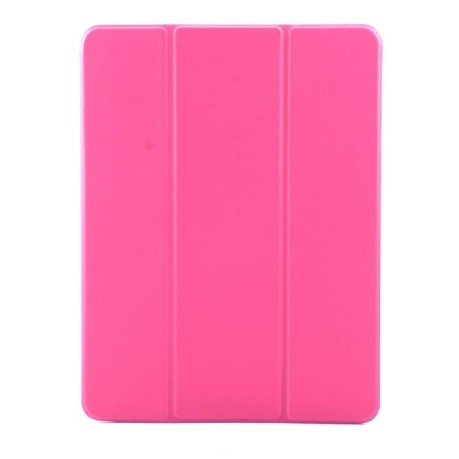 Чехол-книжка Solid Color Trid-fold Viewing Stand с держателем для стилуса на iPad 9.7 2017 /2018 - розовый