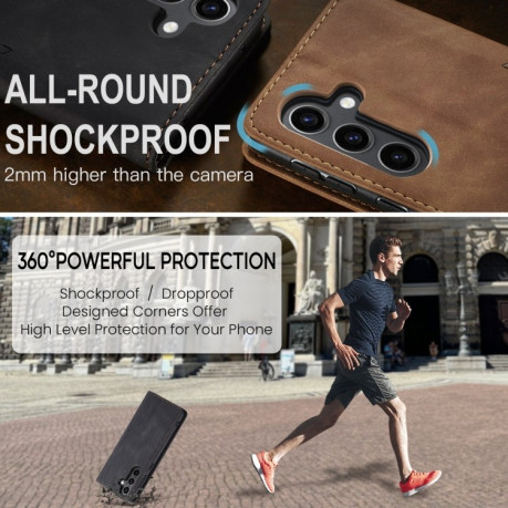 Чохол-книжка CaseMe-013 Multifunctional для Samsung Galaxy S24 FE 5G - чорний