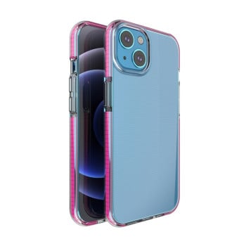 Ударозащитный чехол Double-color для iPhone 14/13 - пурпурно-красный