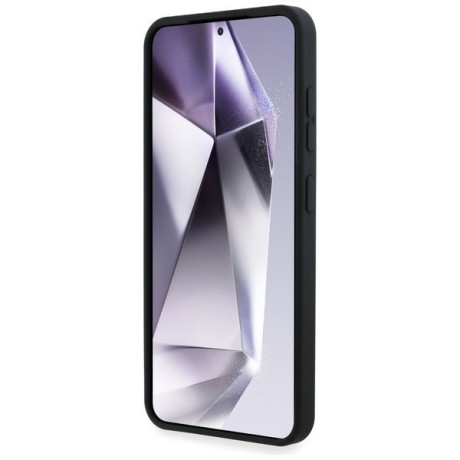 Оригінальний чохол Karl Lagerfeld Silicone Metal Signature Logo для Samsung Galaxy S25 - black