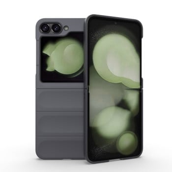 Силиконовый чехол Magic Flannel для Samsung Galaxy  Flip 6/Flip 7 FE - темно-серый