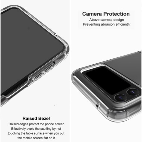 Противоударный чехол IMAK UX-6 series для Samsung Galaxy Z Flip3 5G - прозрачный