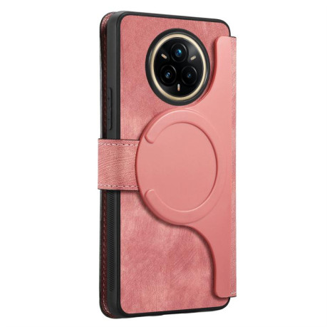 Чехол-книжка CaseNeo MagSafe RFID Anti-theft Retro Leather для Realme 14 Pro+ - розовый