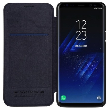 Кожаный чехол- книжка NILLKIN на Samsung Galaxy S9+/G965 Crazy Horse Texture черный