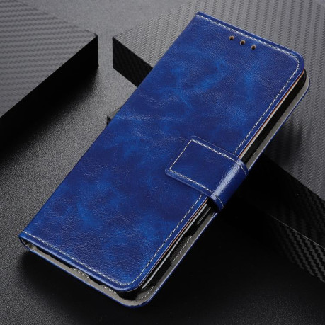 Чохол-книжка Magnetic Retro Crazy Horse Texture для Samsung Galaxy S25 Edge 5G - синій