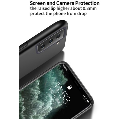 Противоударный чехол Tilt Strip Grain на Samsung Galaxy S21Plus - зеленый