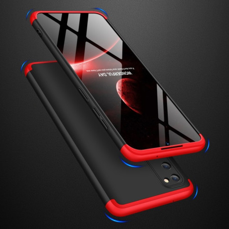 Чохол GKK Three Stage Splicing Full Coverage Samsung Galaxy S20+ Plus-темно-червоний