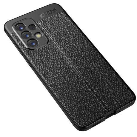 Противоударный чехол Litchi Texture для Samsung Galaxy A33 5G - черный