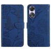 Чехол-книжка Skin Feel Butterfly Embossed для OPPO A18 / A38 4G - синий