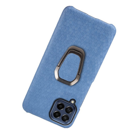Противоударный чехол Honeycomb Ring Holder для Samsung Galaxy M53 - синий