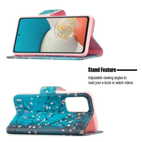 Чохол-книжка Colored Drawing Pattern для Samsung Galaxy A53 5G - Plum Blossom