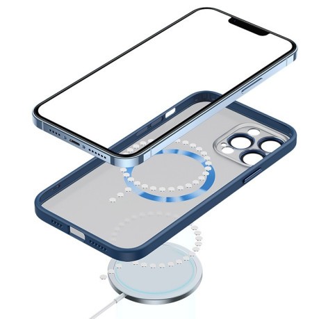 Противоударный чехол Skin Feel (MagSafe) для iPhone 12 Pro Max - зеленый