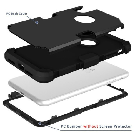 Чохол протиударний Dropproof 3 in 1 Silicone sleeve на iPhone XR -чорний