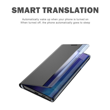 Чохол-книжка Side Display Adsorption Plain Cloth Smart Leather для Samsung Galaxy S23 FE 5G - синій