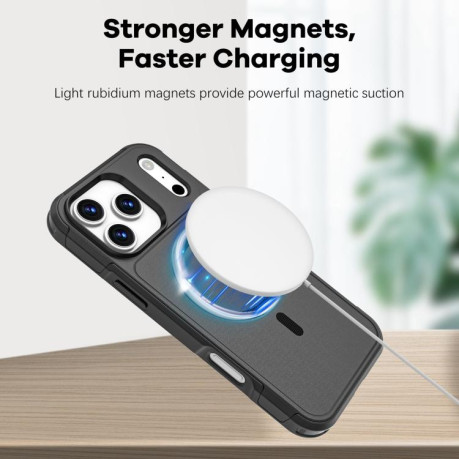 Противоударный чехол RedPepper Armor Magsafe PC Hybrid TPU для iPhone 17 Pro Max - черный