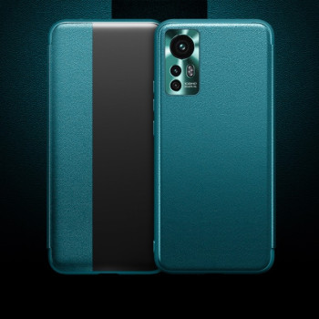 Чехол-книжка Side Window View для Xiaomi Mi 12 5G - синий