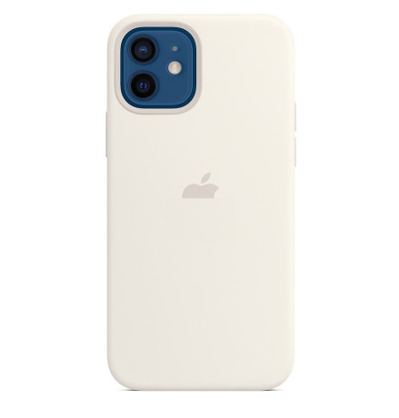 Силиконовый чехол Silicone Case White на iPhone 12 mini (без MagSafe) - премиальное качество