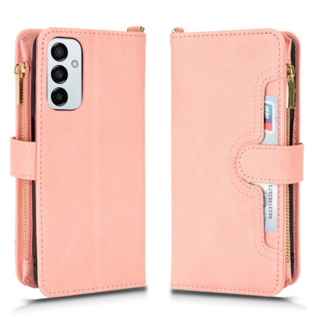 Чохол-книжка Litchi Texture Zipper для Samsung Galaxy M23 5G / F23 5G - рожевий