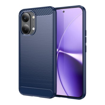 Чохол Brushed Texture Carbon Fiber на Xiaomi Poco X8 Pro Max — синій