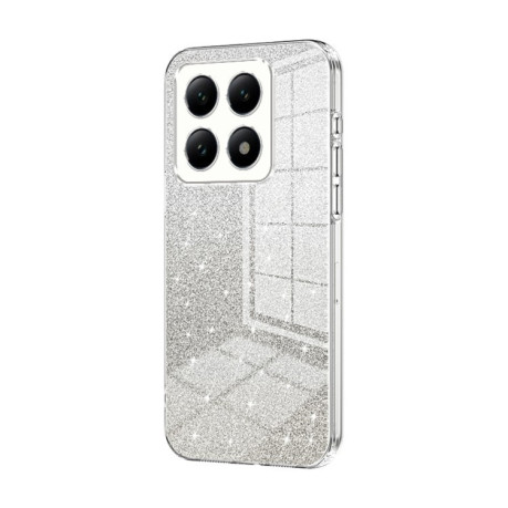 Ударозахисний чохол Gradient Glitter Powder Electroplated на Xiaomi 14T Pro - прозорий