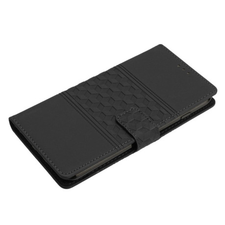 Чехол-книжка Diamond Embossed Skin Feel для Samsung Galaxy S23 5G - черный