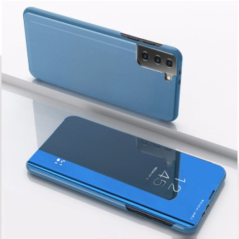 Чехол книжка Clear View на Samsung Galaxy S21 FE - синий