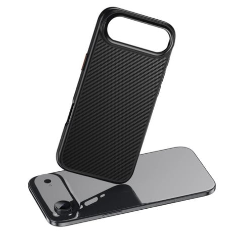 Противоударный чехол Kevlar Fiber с MagSafe на iPhone Air - черный